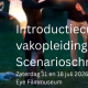 Miniflyer voor werving voor Introductiecursus vakopleiding Scenarioschrijven